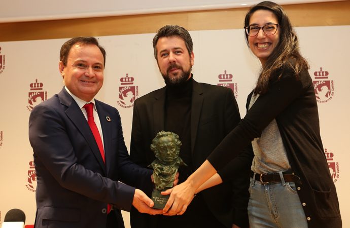 El cosladeño Nacho Díaz, ganador de un Goya, recibe un homenaje en el ayuntamiento