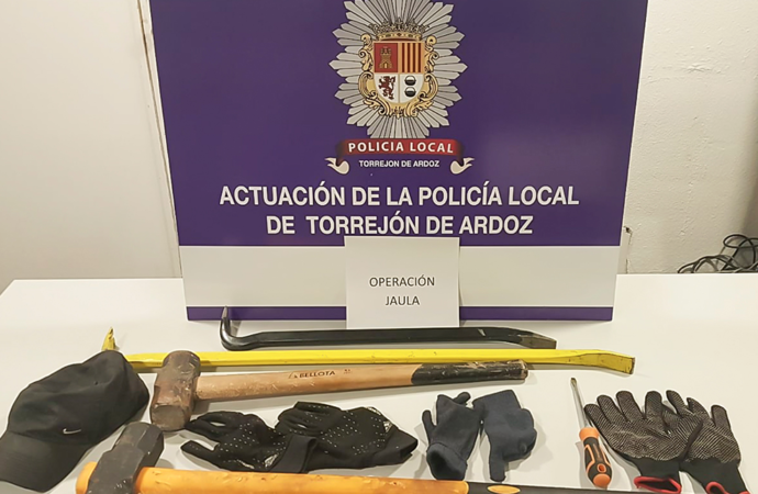 Desarticulada en Torrejón de Ardoz una banda dedicada al robo de establecimientos en el marco de la “Operación Jaula”
