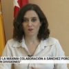 La presidenta de la CAM pide a Pedro Sánchez 1000 millones de euros para más material sanitario