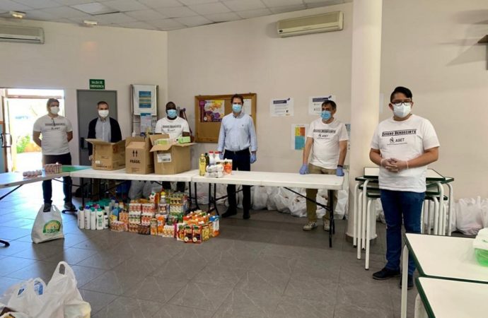 La Asociación de Iglesias Evangélicas de Torrejón ha recogido alimentos para ayudar a 400 familias