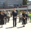 Los Reyes visitan el Centro de Transportes de Coslada en el último día de luto nacional por las víctimas del COVID-19