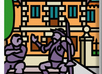 Alcalá, vista por el artista «Minuni», vuelve como exposición a la Casa de la Entrevista