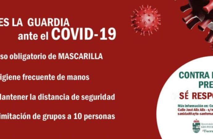 San Fernando de Henares establece nuevas medidas sanitarias contra el coronavirus