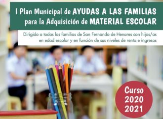 Abierto el plazo de solicitud de ayudas para la adquisición de material escolar en San Fernando de Henares
