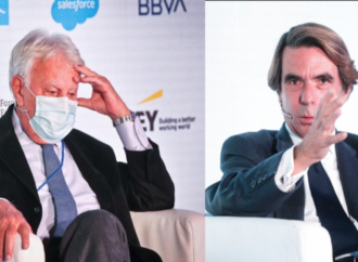 Felipe González y Aznar, en el Foro Económico Internacional Expansión que se celebra en el Parador de Alcalá