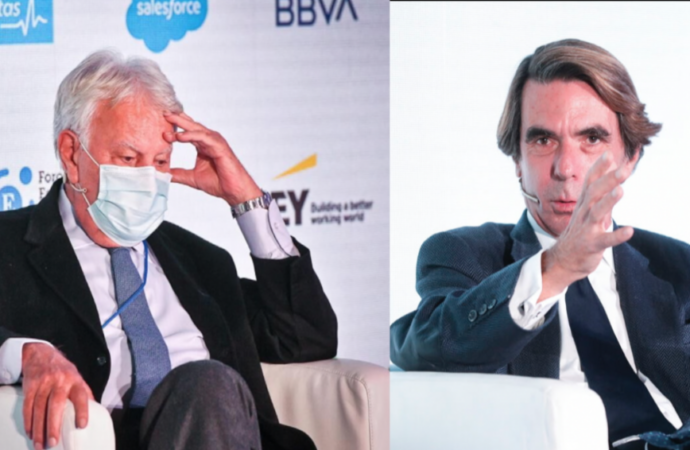 Felipe González y Aznar, en el Foro Económico Internacional Expansión que se celebra en el Parador de Alcalá