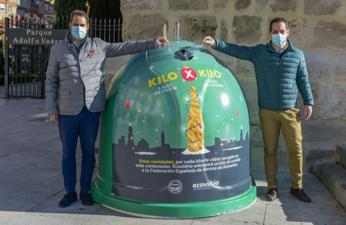 El Ayuntamiento de Torrejón y Ecovidrio lanzan la campaña solidaria “1 Kg de vidrio por 1 Kg de alimentos”