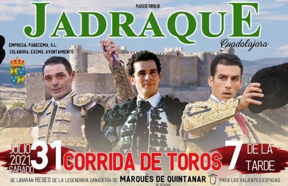 Toros en Jadraque el 31 de julio: Sánchez Vara, Andrés Palacios y Fernando Tendero en el cartel