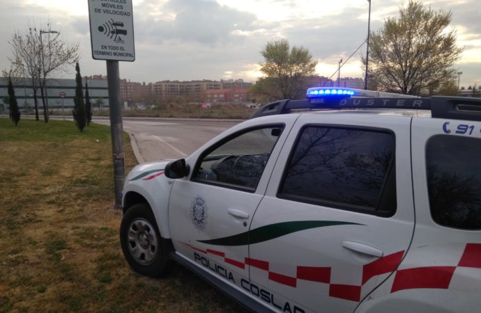 Más del 97% de los vehículos controlados en una campaña de Policía Local en Coslada cumplía con los límites de velocidad