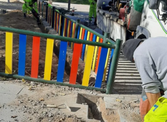 Instalan un completo sistema de riego por goteo en diversos puntos de San Fernando de Henares