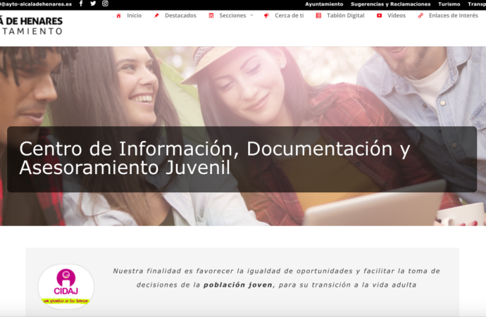 El CIDAJ de Alcalá estrena nueva página web: más moderna, accesible y dinámica