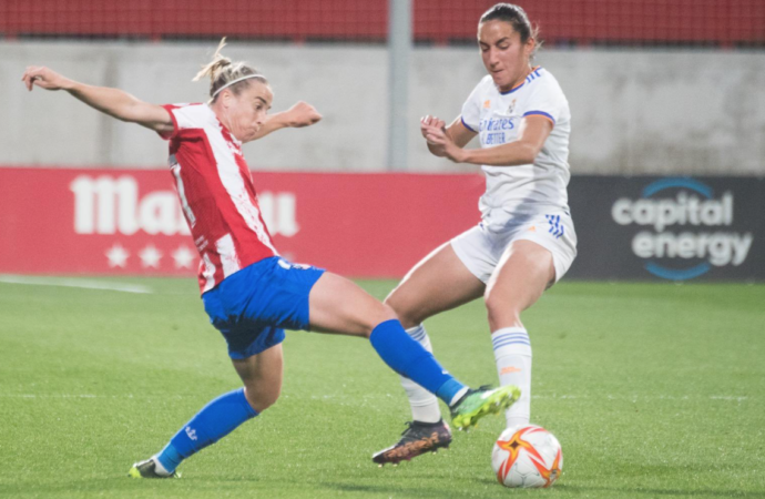 El Atleti femenino cae 0-2 ante el Real Madrid en el Wanda de Alcalá de Henares