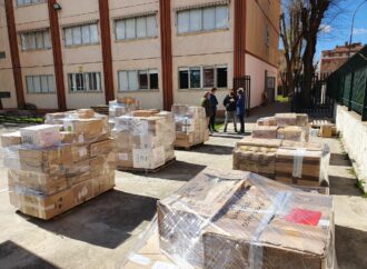 Ayuda a Ucrania / Comienzan en Alcalá los traslados del material solidario desde el Zulema al Hospital Zendal