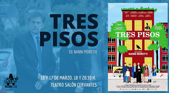 Alcine Alcalá / Llega «Tres pisos» de Nanni Moretti, este miércoles 16 y jueves 17 en el Teatro Cervantes
