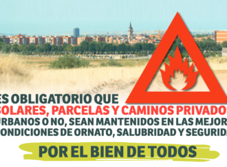 El Ayuntamiento de Alcalá informa de la necesidad de desbrozar parcelas y senderos de titularidad privada para evitar peligro de incendio 