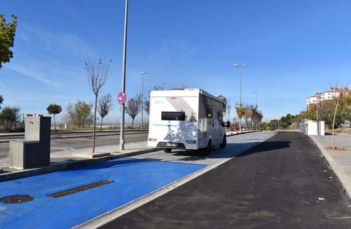Abre el nuevo área de servicios para autocaravanas de Guadalajara, ubicado en la avenida del Mirador del Balconcillo