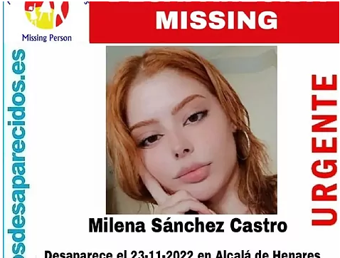 Encuentran asesinada a Milena, la joven de Alcalá de Henares, desaparecida