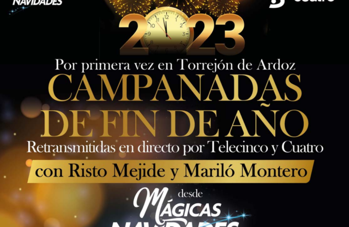Las Campanadas de Nochevieja de Telecinco y Cuatro serán desde «Mágicas Navidades de Torrejón» con Risto Mejide y Mariló Montero