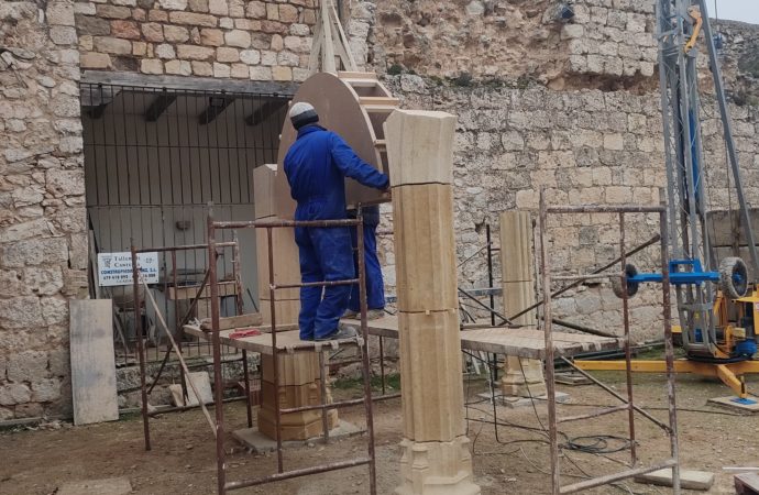 Comienzan las obras de reconstrucción del claustro del Castillo de Jadraque