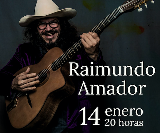 Raimundo Amador estará en concierto el día 14 de enero en Azuqueca de Henares