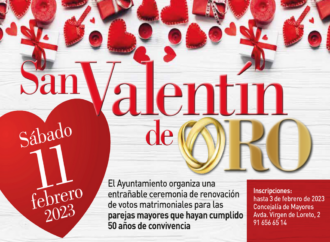 “San Valentín de Oro” en Torrejón para parejas que hayan cumplido 50 años de convivencia