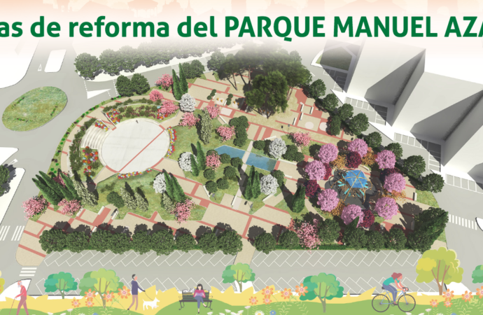 Así quedará el renovado Parque Manuel Azaña de Alcalá de Henares
