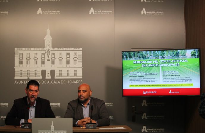 El Ayuntamiento renovará el césped de los campos de fútbol 11 Jorge Ángel González Vivas y Espartales Sur en Alcalá