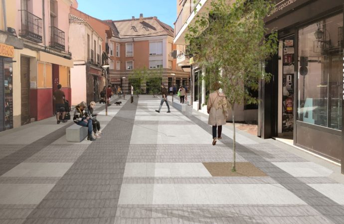 Así será la peatonalización de las calles Talamanca y Ángel en Alcalá