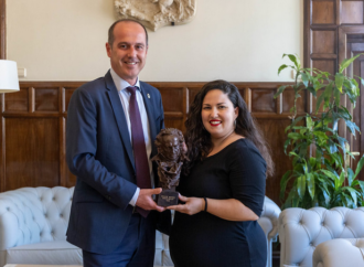 Laura Galán, Goya como mejor actriz revelación, recibida en el Ayuntamiento de Guadalajara