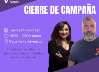 Elecciones Alcalá / Podemos-Alianza Verde: acto de cierre de campaña electoral este jueves 25 a las 18:00 horas en la Casa de la Juventud