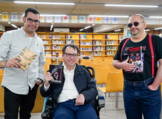 Presentación de los libros de los escritores locales, Rafael Fernández, Sergio Medina y Lou W. Morrison en Torrejón
