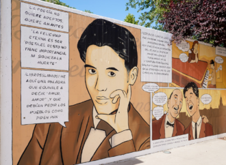 Nuevo mural del artista torrejonero, Alon, para la Biblioteca Central Federico García Lorca