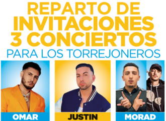 Invitaciones Conciertos de Torrejón: Omar Montes (27 de mayo), Morad y Alex Martini (28 de mayo) y Justin Quiles (19 de junio)