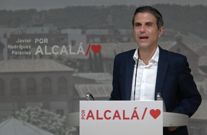 Elecciones Alcalá / Javier Rodríguez Palacios alerta del peligro de la dispersión del voto de la izquierda y llama a votar al PSOE
