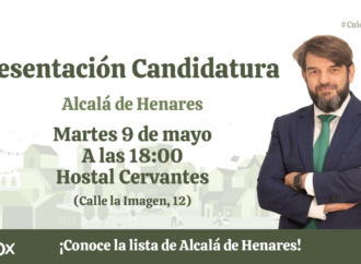 Elecciones / VOX presenta su candidatura en Alcalá de Henares este martes 9 de mayo a las 18 horas
