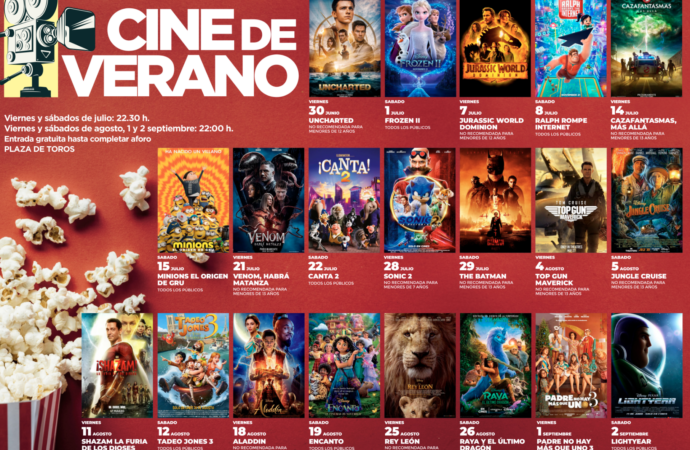 Cine de Verano gratuito en la Plaza de Toros de Torrejón este fin de semana