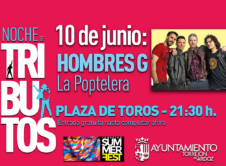La “Noche de Tributos” en Torrejón finaliza este sábado, 10 de junio, con “Hombres G: La Poptelera”