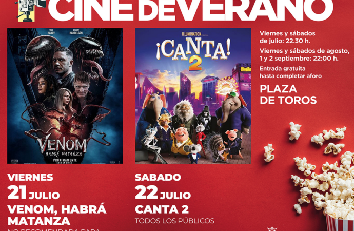 Cine de Verano gratuito en la Plaza de Toros de Torrejón: películas del viernes 21 y el sábado 22 de julio