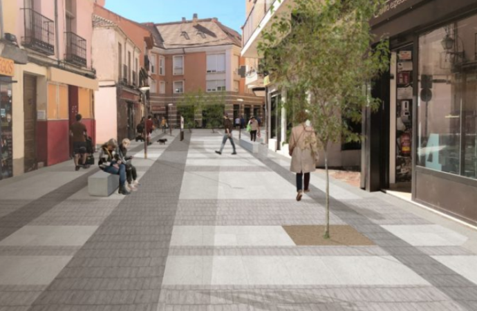 Arrancan las obras de peatonalización de las calles Talamanca y Ángel en Alcalá de Henares
