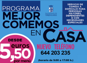 “Mejor comemos en casa”, programa dirigido a personas mayores, dependientes o con necesidades especiales en Torrejón