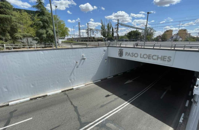Reformado el paso subterráneo de la Carretera de Loeches en Torrejón