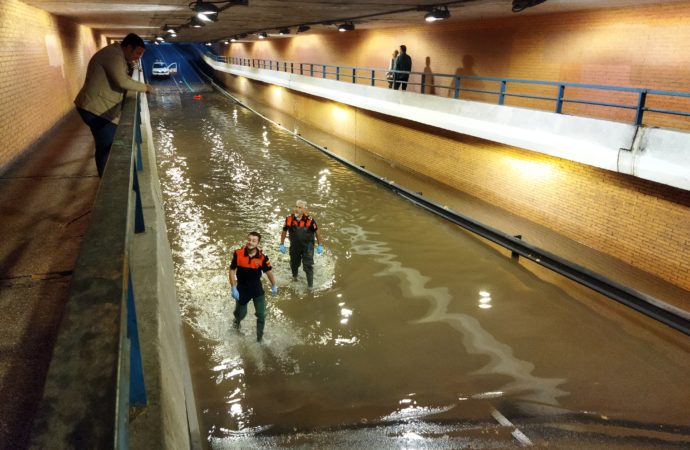 Temporal / Alcalá recupera la normalidad del tráfico tras las inundaciones en varios túneles cerrados por precaución