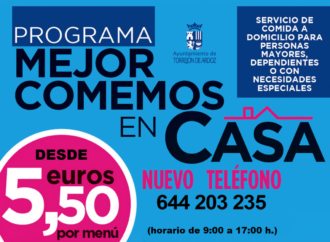 “Mejor comemos en casa”, el programa para personas mayores, dependientes o con necesidades especiales de Torrejón