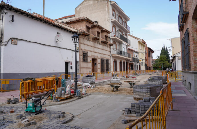 Así van las obras de Revitalización de la Zona Centro en la calle Cristo de Torrejón de Ardoz