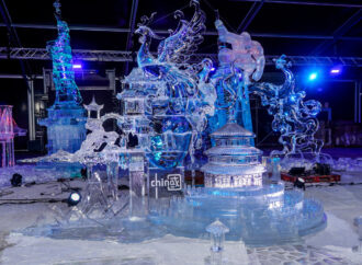 Así es la escultura ganadora del Ice Festival de Torrejón, el Festival Internacional de Esculturas de Hielo
