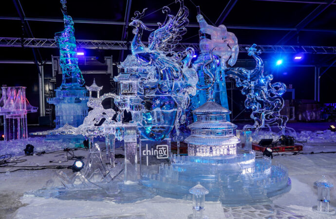 Así es la escultura ganadora del Ice Festival de Torrejón, el Festival Internacional de Esculturas de Hielo