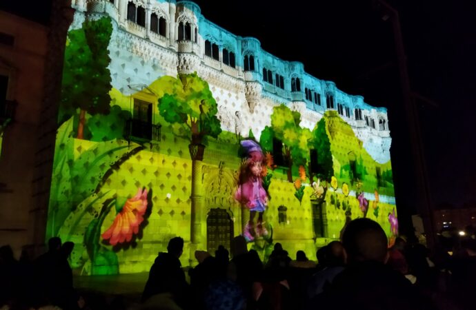 Horarios del videomapping sobre la fachada del Palacio del Infantado en Guadalajara