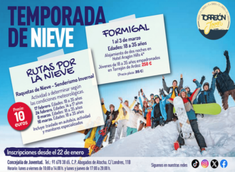 Rutas a la nieve y actividades en la naturaleza a través de Juventud del Ayuntamiento de Torrejón