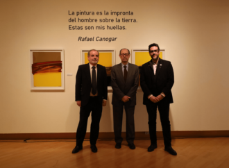 Exposición en Alcalá: llegan las «Huellas» de color de Rafael Canogar a Santa María la Rica