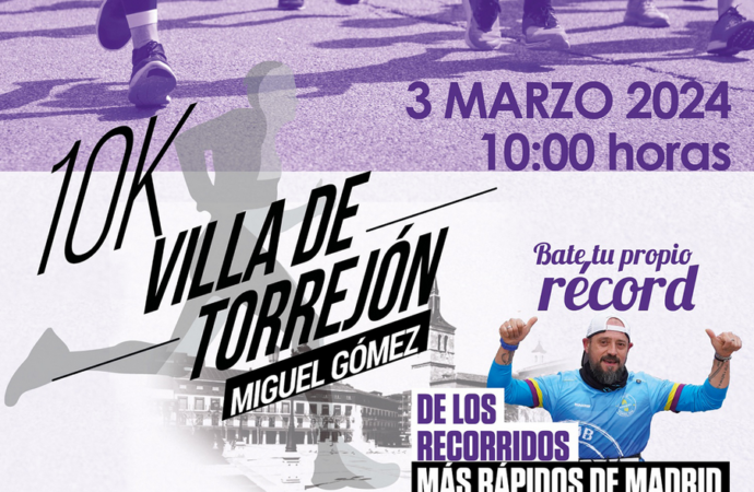 “10K Villa de Torrejón – Miguel Gómez”: plazas disponibles para el domingo 3 de marzo